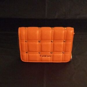 Bebe Salmon Quilted Crossbody